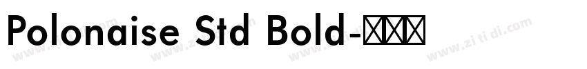 Polonaise Std Bold字体转换
